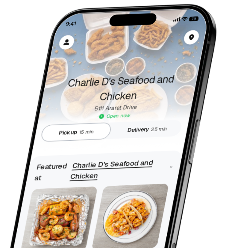 Charlie D's Seafood and Chicken app preview